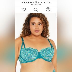 Savage X Fenty balconette bra Mermaid *NEW* 40C